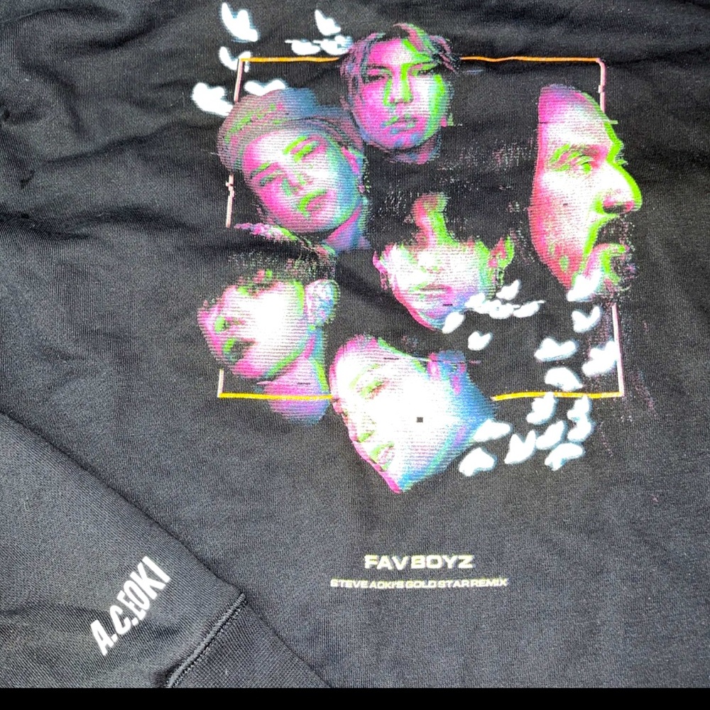 DIM MAK Fav Boyz A.C.E Blk HOODIE Steve Aoki Hiroquest Genesis Tour A.C.E OKI M